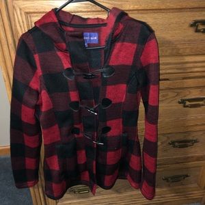 Women’s Buffalo check fleece jacket